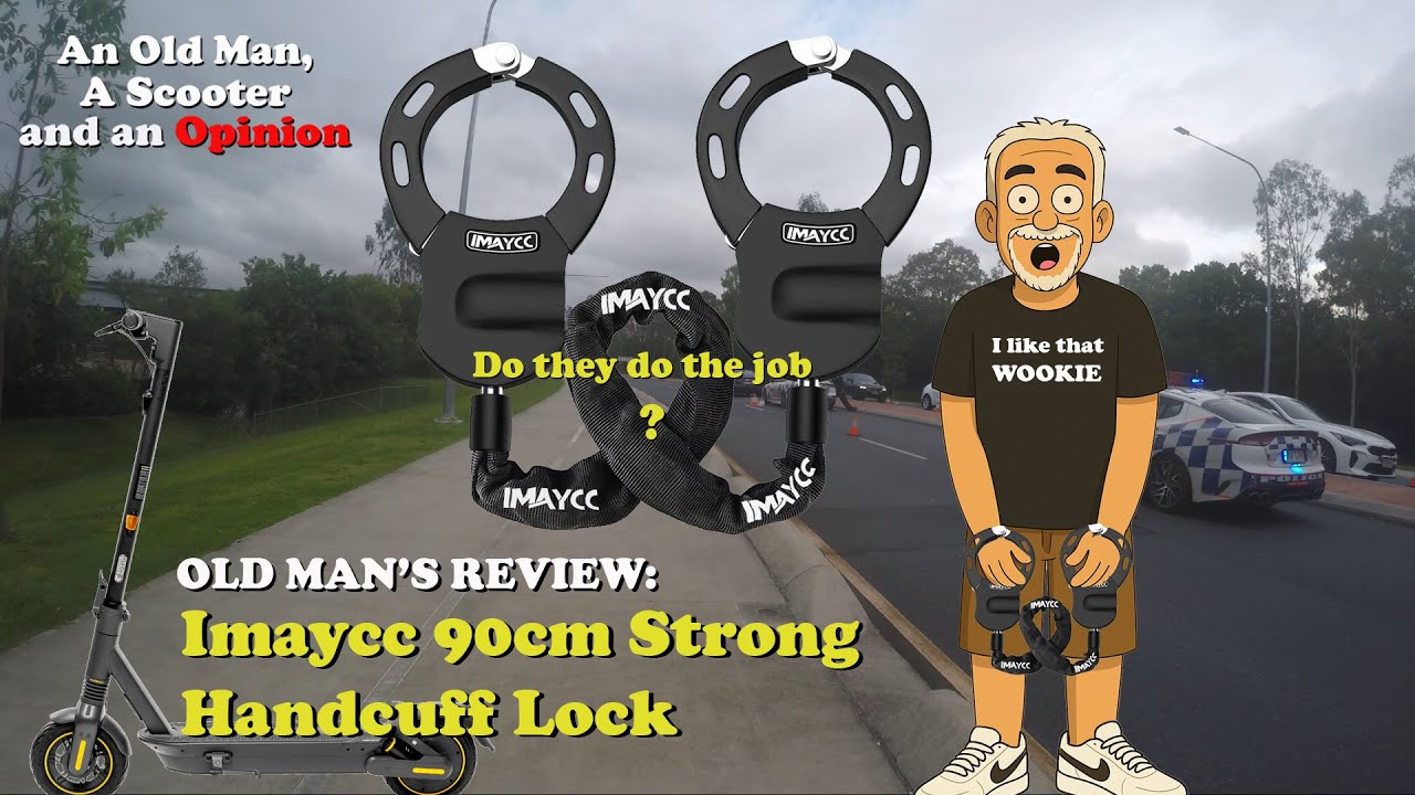 Old Man's review - Imaycc 90cm strong handcuff e-Scooter lock