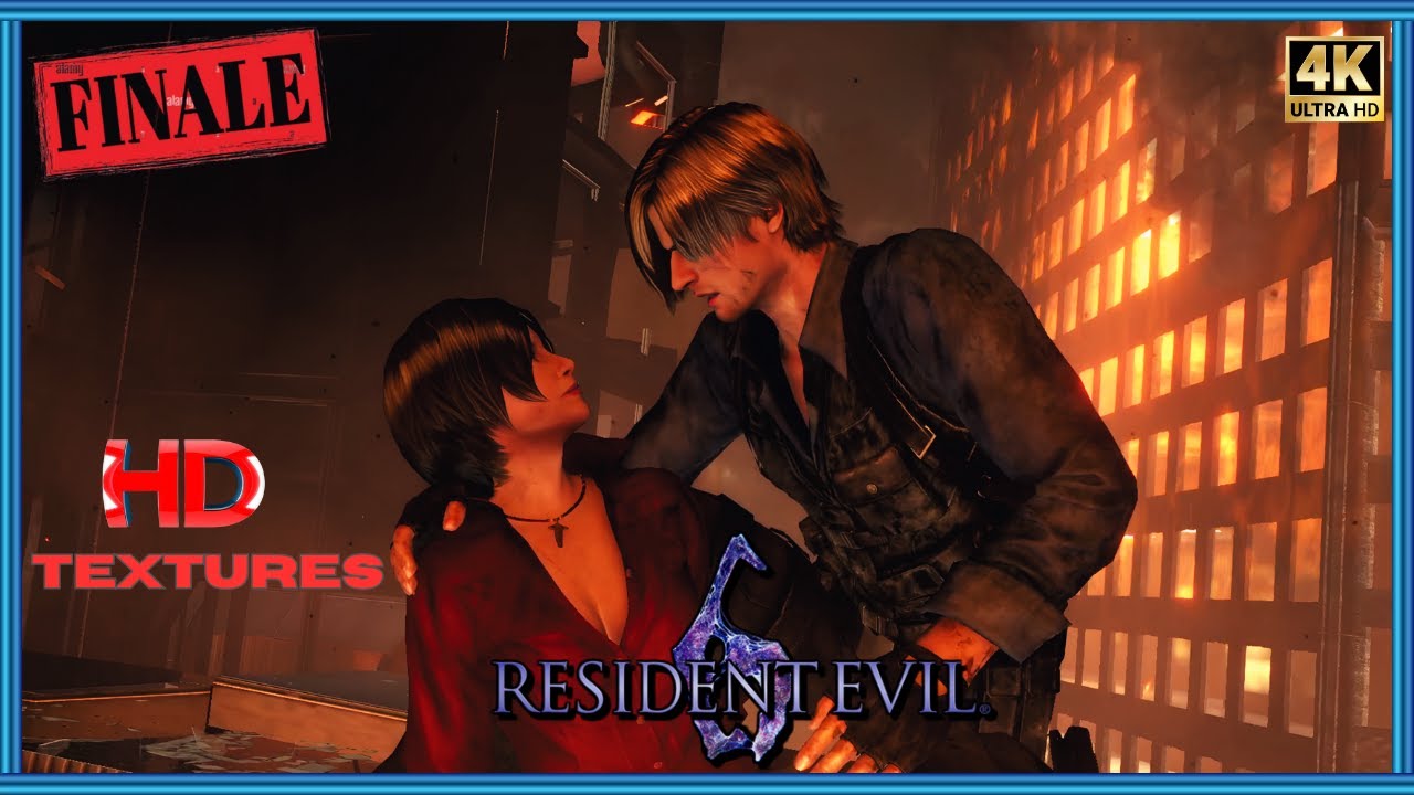 Resident Evil 6 &mdash; HD Texture Mod &mdash; Финал &mdash; 4K 60 FPS