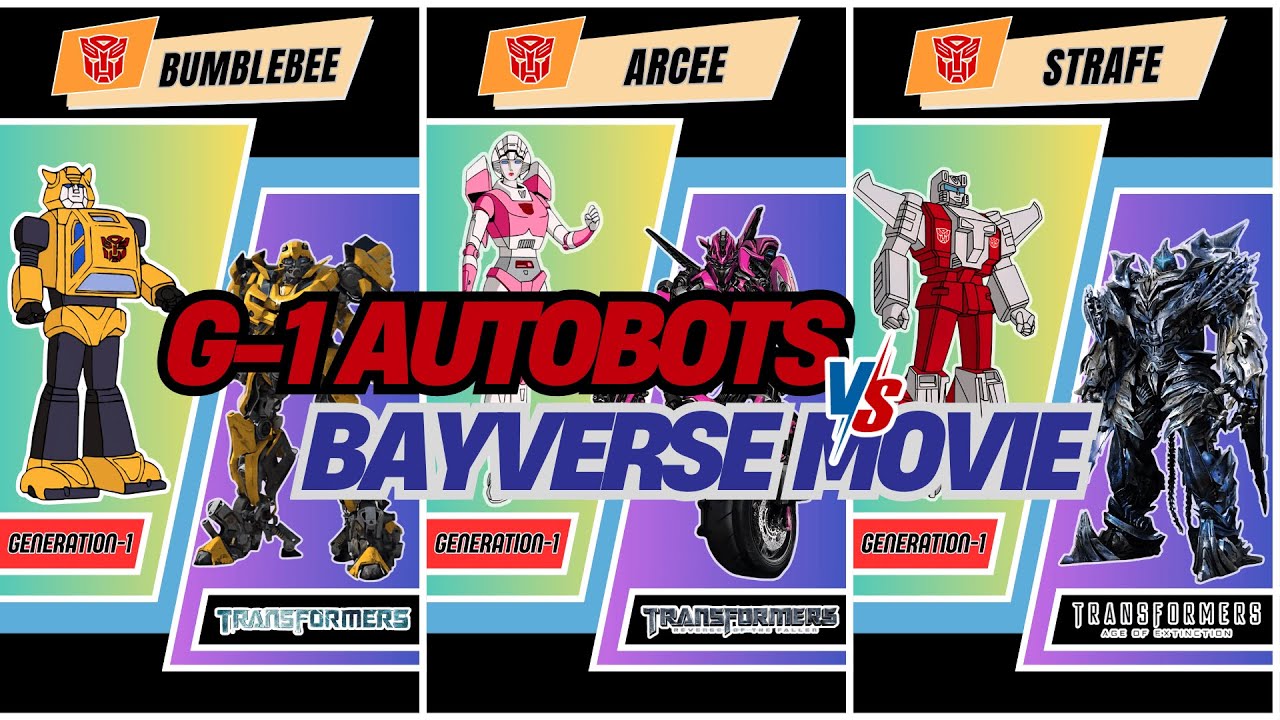 Comparison :  G1 Autobots vs Bayverse Movie (1-5) #transformers #transformersmovie #autobots #g1