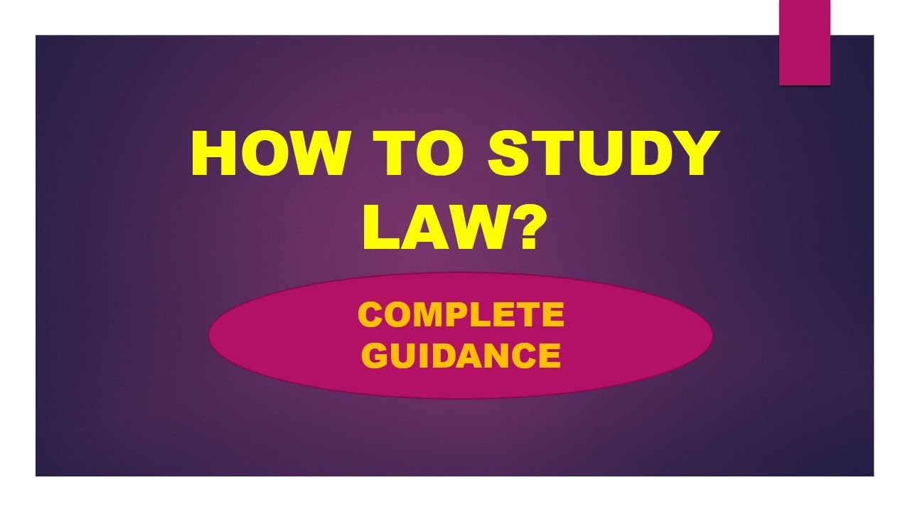 How to study Law Subject ? All Questions answered in one video