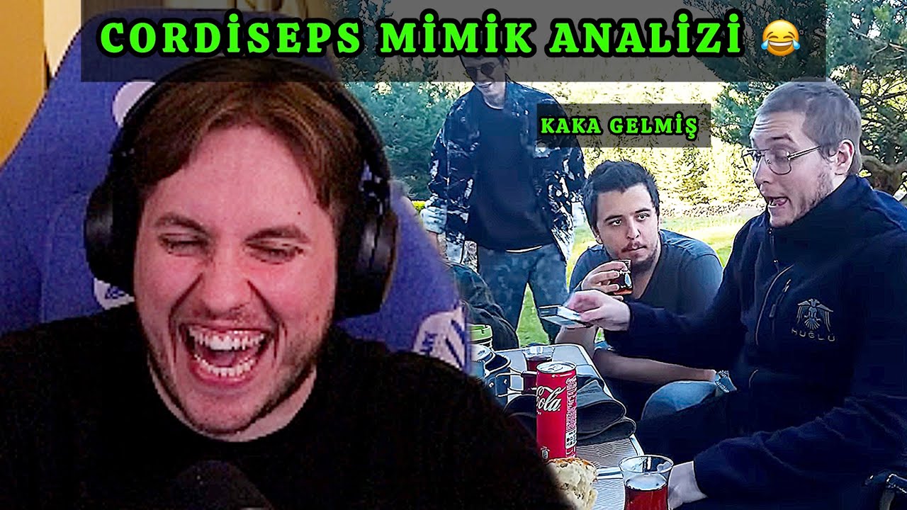 RRAENEE KAMP VİDEOSUNU İZLİYOR! CORDİSEPS MİMİK ANALİZİ :D