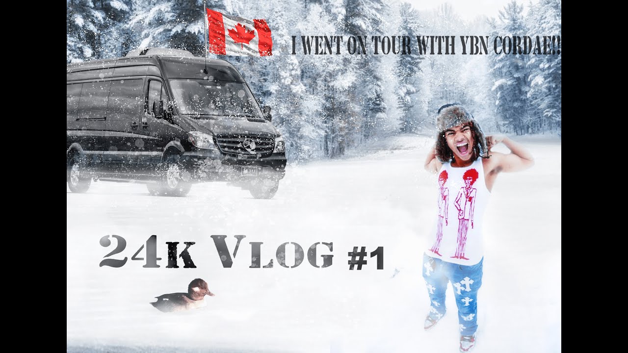 I WENT ON TOUR WITH YBN CORDAE!! 24kVLOG #1