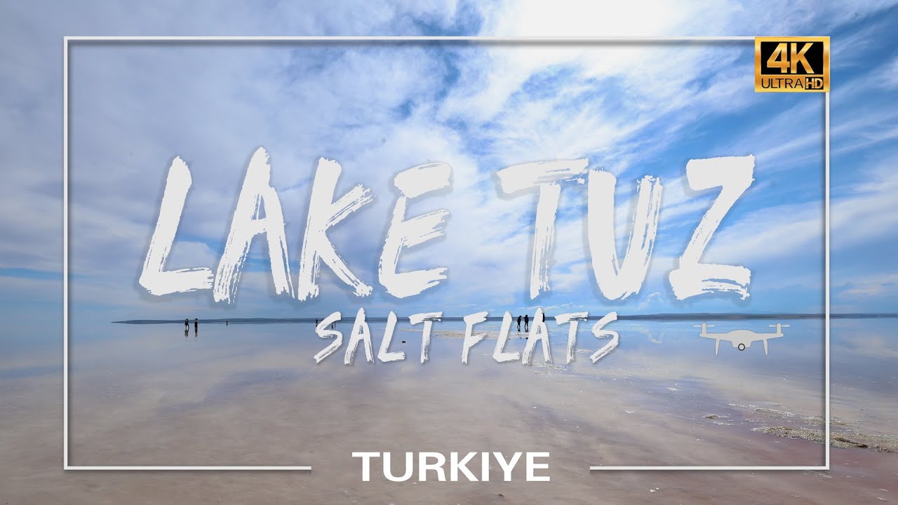 Türkiye🇹🇷- Tuz Gölü, Aerial view of Salt Flats near Cappadocia | Magical Sky Mirror | 4K Drone