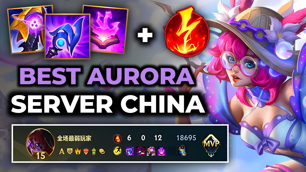 Aurora Wild Rift China - Build Runes Guide Patch 7.0b - Gameplay Aurora Season 20