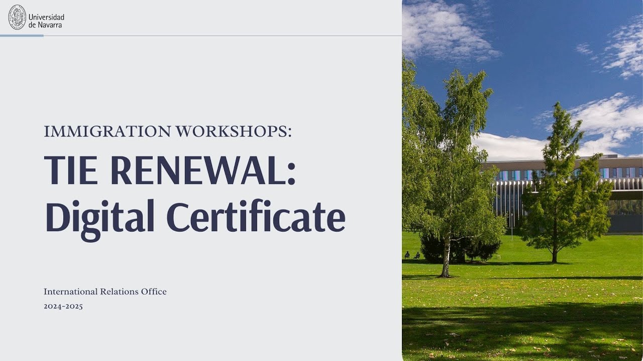 TIE Renewal: Digital Certificate (English) 2025