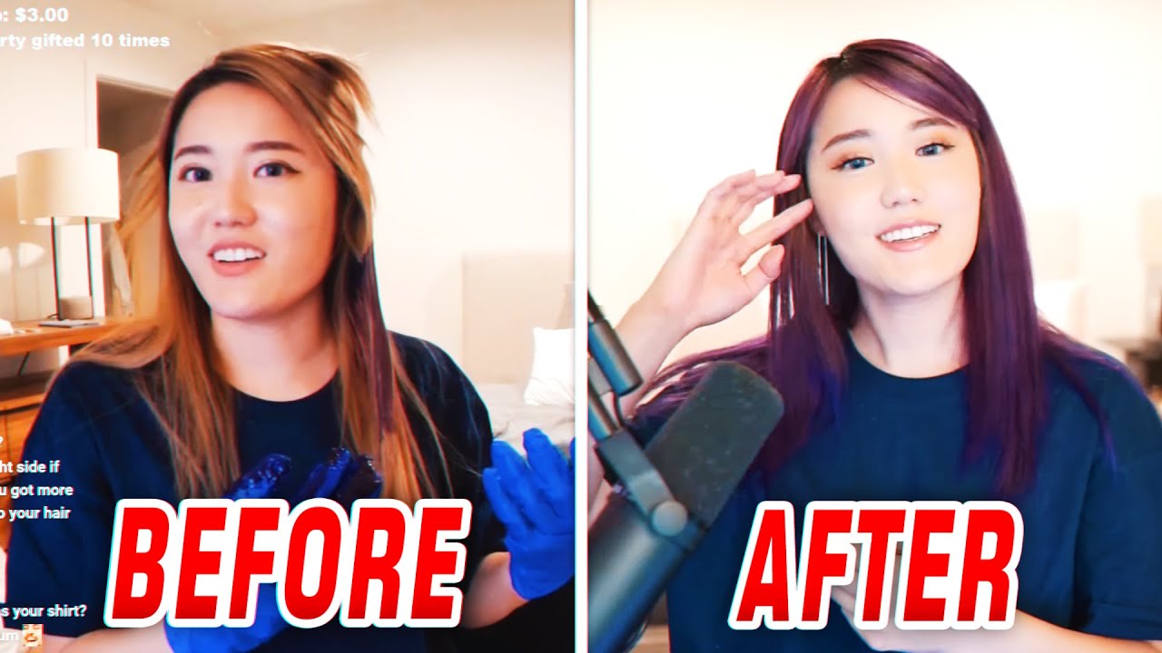 I Dyed my hair / Makeup Routine on Stream !!! | AngelsKimi