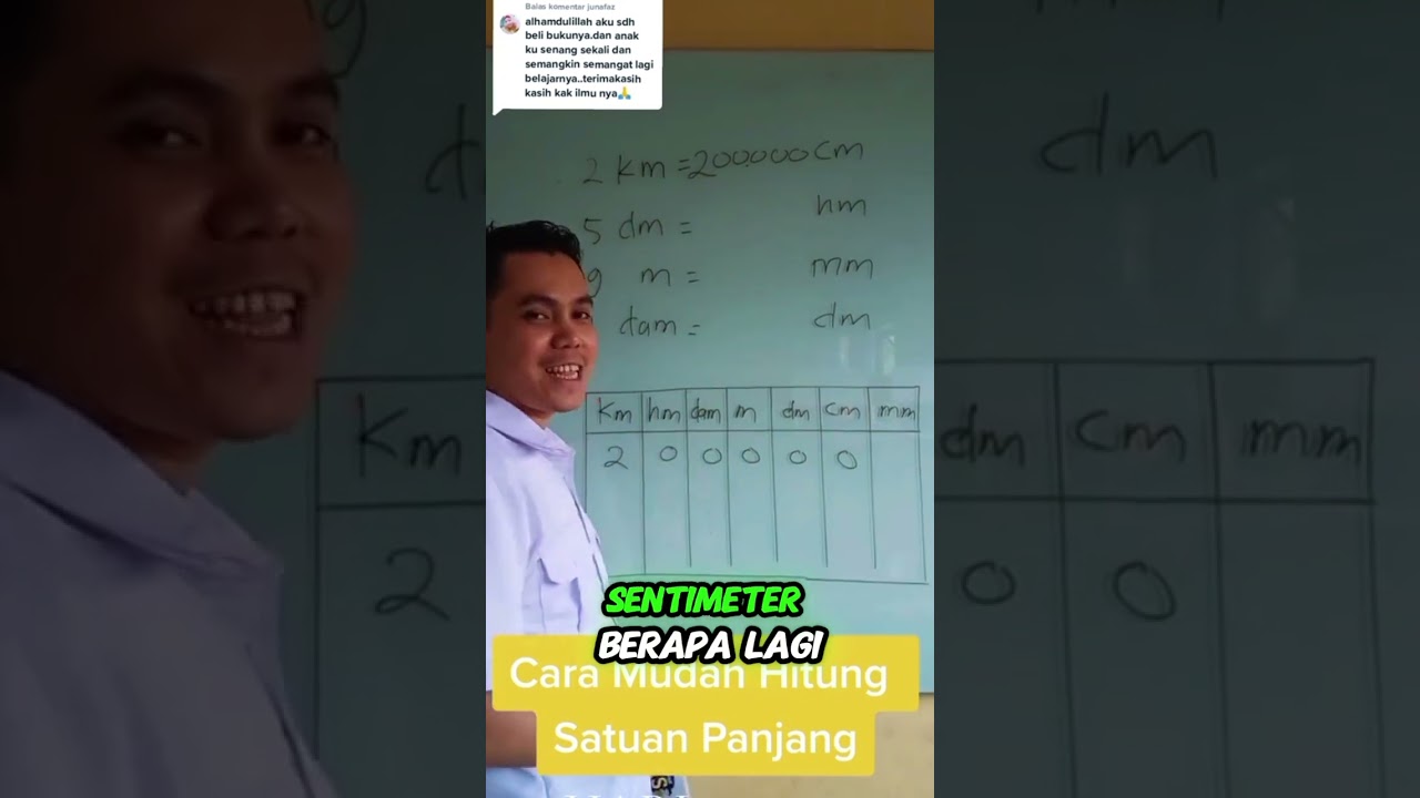 cara mudah menghitung satuan panjang #trisnomathnian