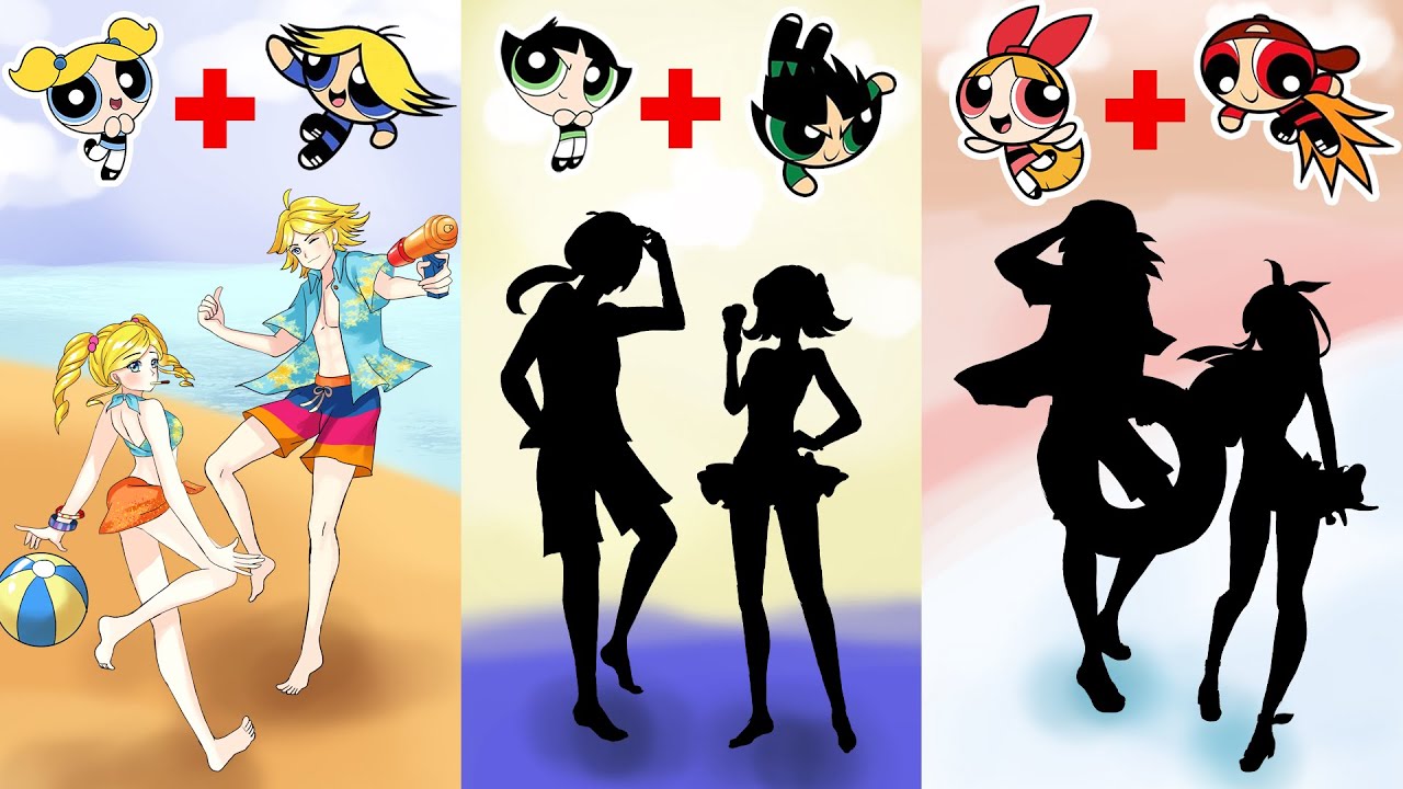 The Beach | Powerpuff Girls x Rowdyruff Boys | PPG X RRB.