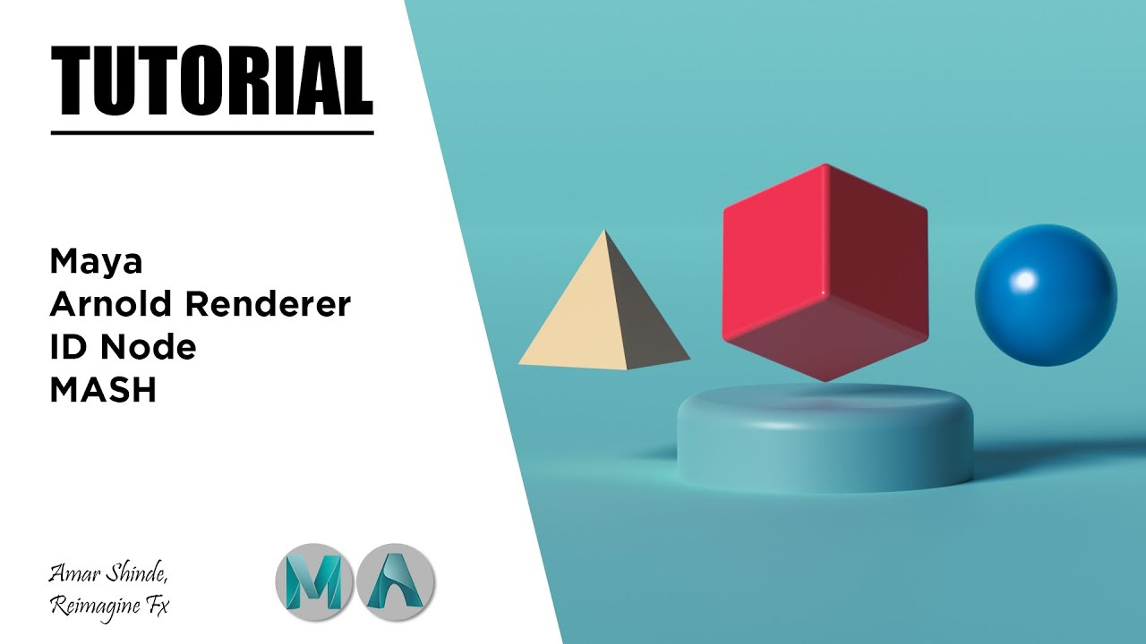 Узел ID в MASH | Maya и Arnold Renderer | Учебное пособие