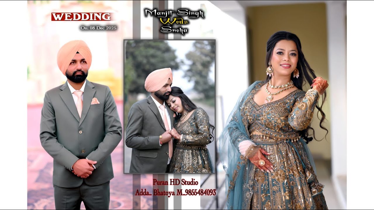 Wedding Ceremony of Manjit & Sneha Live by Puran Studio Bhatoya Mob. 9855484093