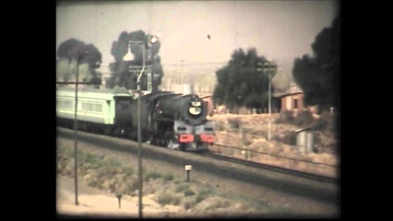 South African Railways Steam Trains -Drakensberg Express headed by Class 16E no 858 September 1977