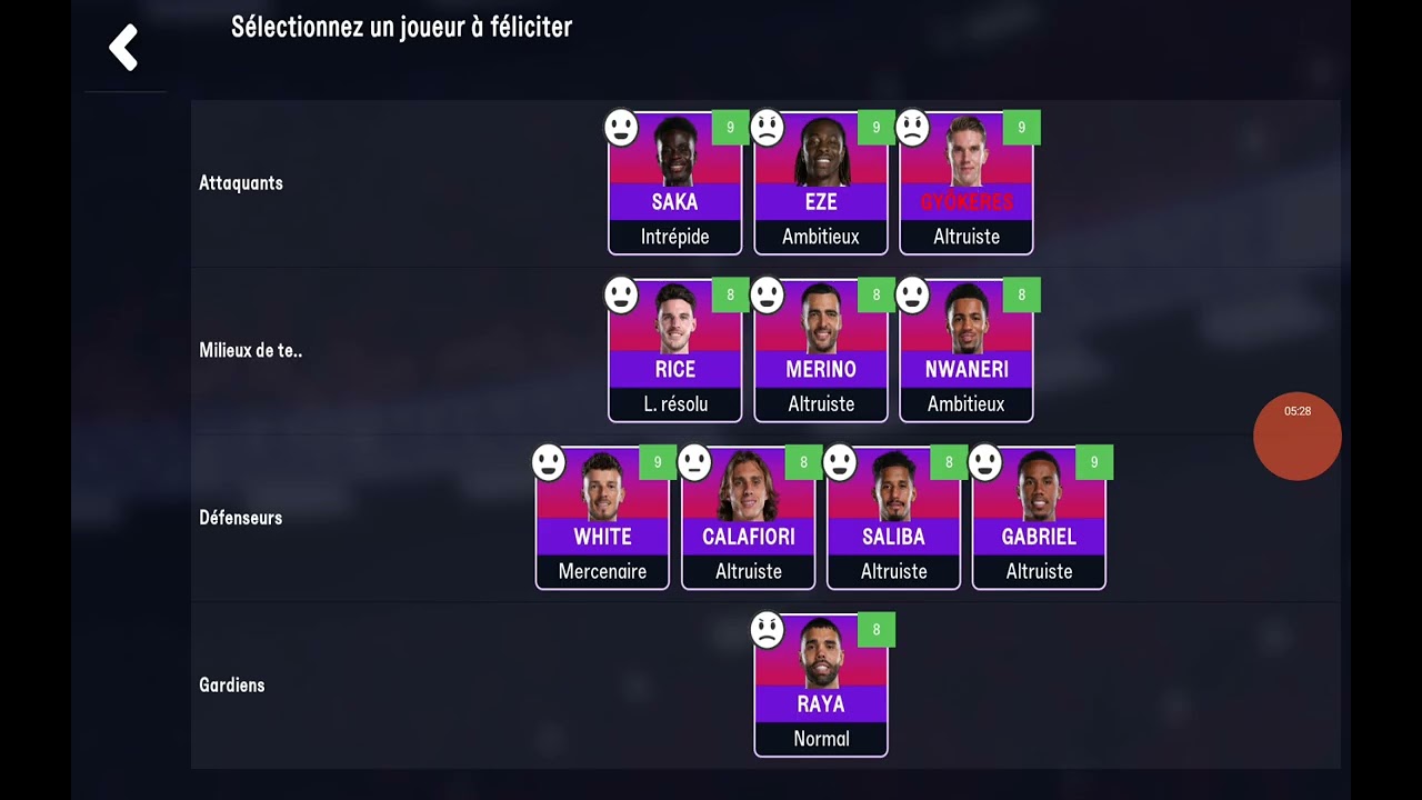 Épisode 4 carrière avec arsenal 