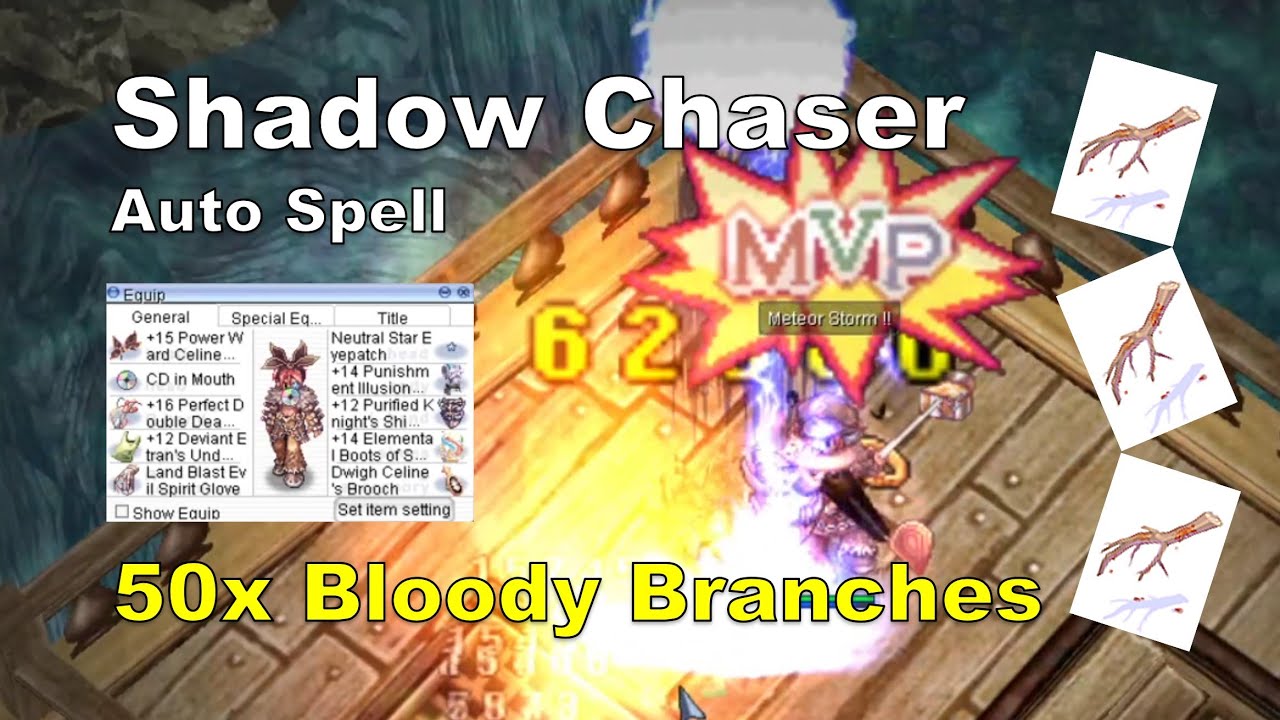[BB iRO] Shadow Chaser Auto Spell - Bloody Branches Leveling - IRO Chaos
