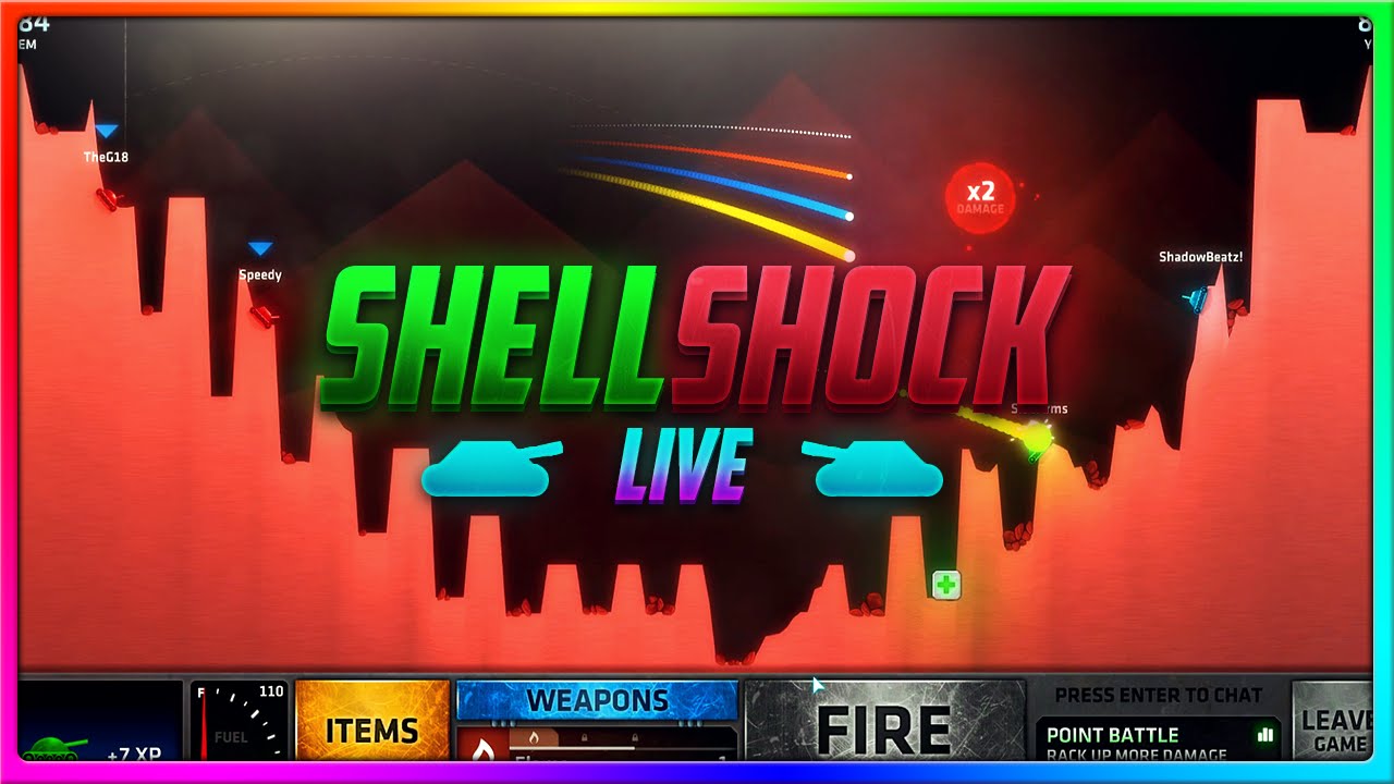SideArms and ShadowBeatz vs Speedy and G18! (ShellShock Live Gameplay!)