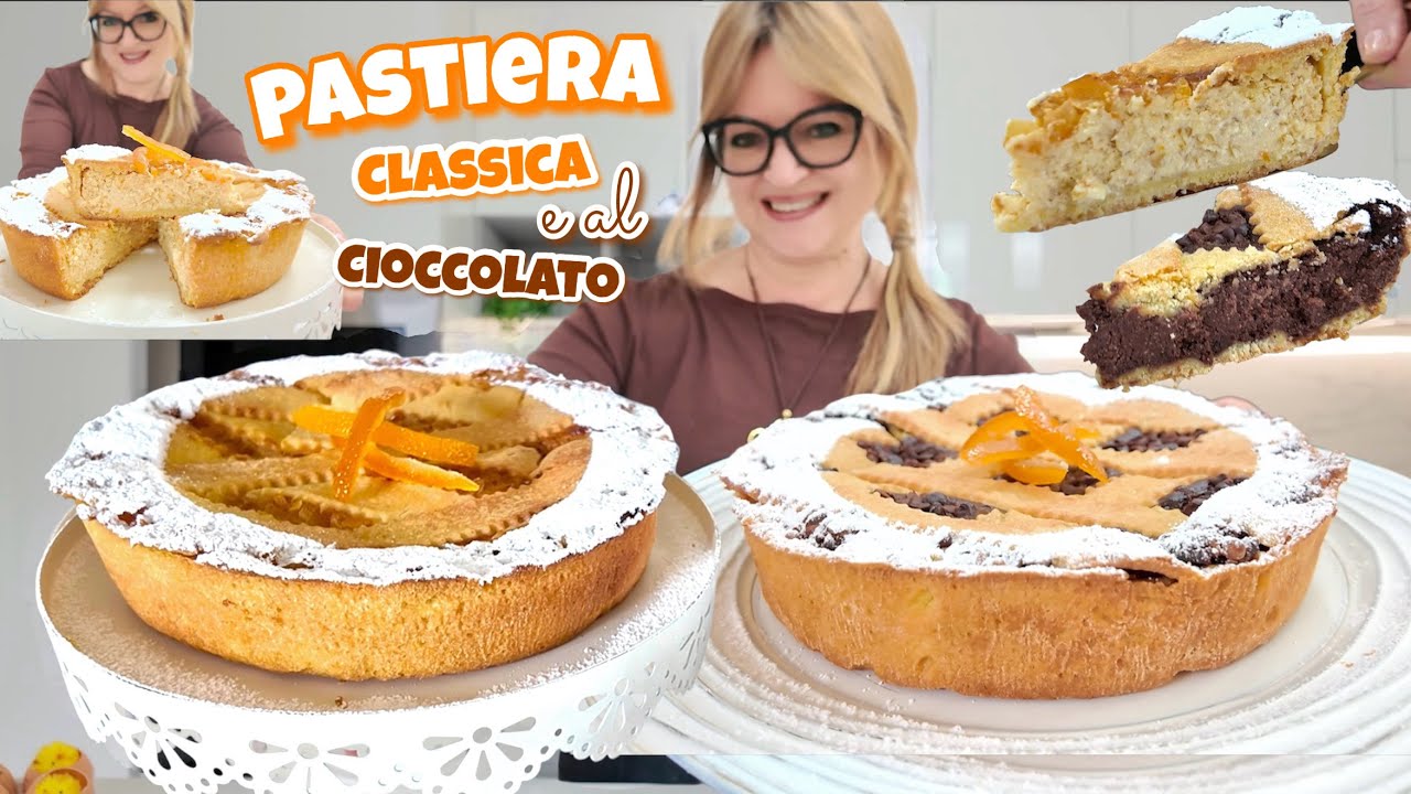 PASTIERA KLASYCZNA I CZEKOLADOWA jeden przepis 2 WERSJE Deser wielkanocny 🐣