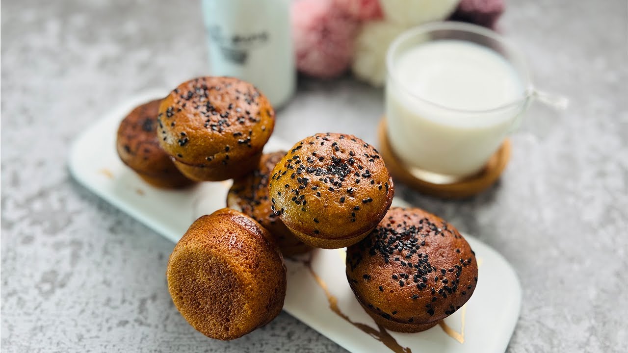 كيك بالدقيق الاسمر خالي من الدهون (الكُبع)اليمني اTraditional Village Cup Cake with Brown Flour