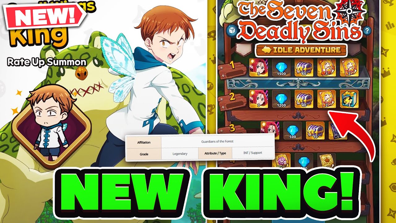 NEW GOD TIER SUPPORT SMALL WING KING IS HERE! | 7DS: Idle Adventure!