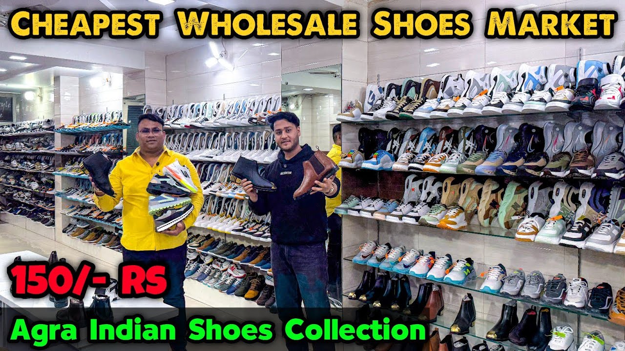 Agra Shoes Market🤯🔥₹150 | Cheapest Shoes Market |  Shoes Wholesale Market in Agra | Brite Way Shoes