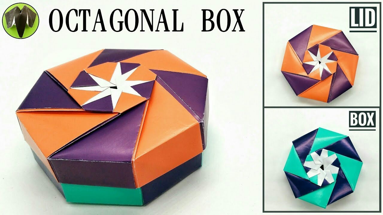 Octagonal Box - Modular Origami DIY Tutorial  - 850