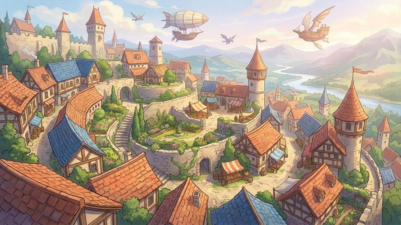 Fantasy Music for Study & Relaxation — The Mage’s Terrace of Solace