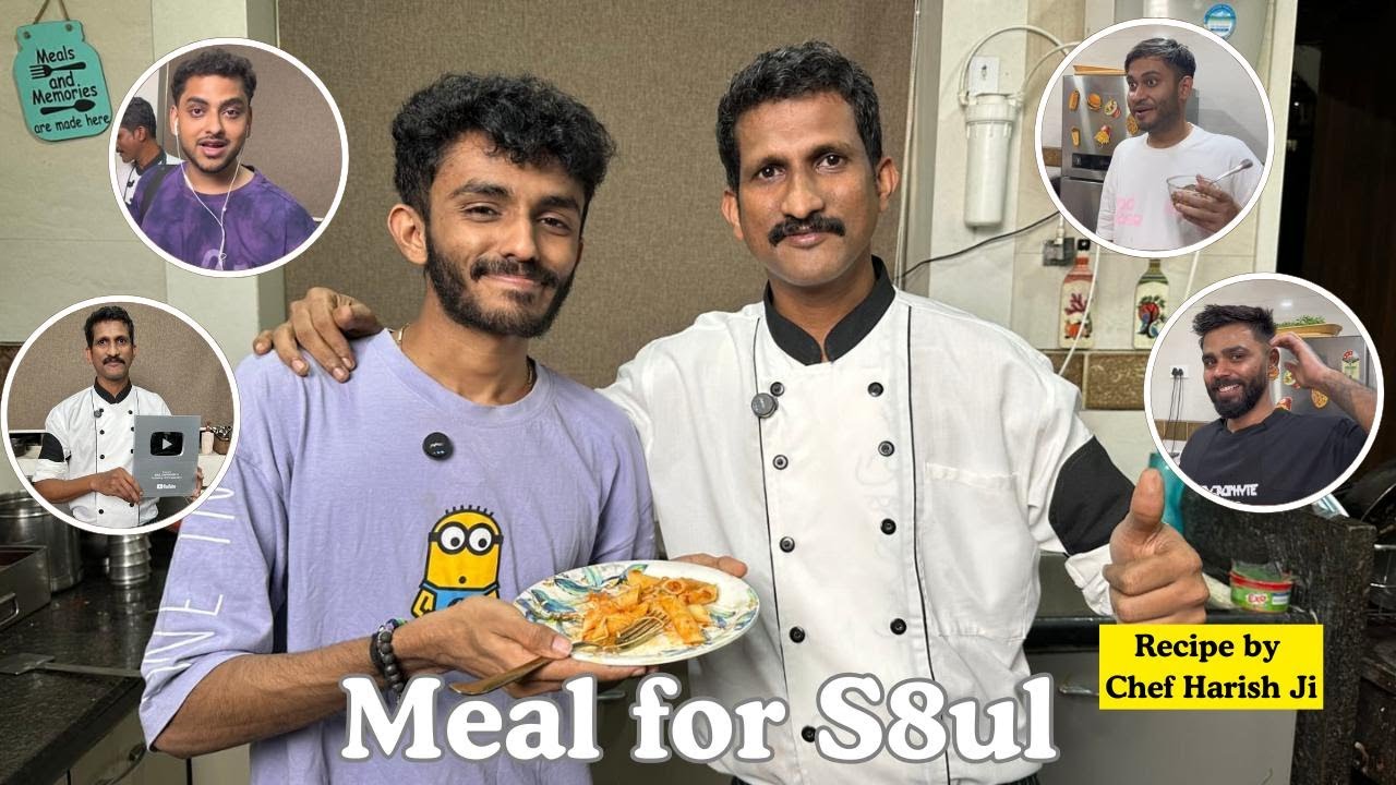 Meal For S8ul + Red sauce pasta + Silver Play Button Unboxing