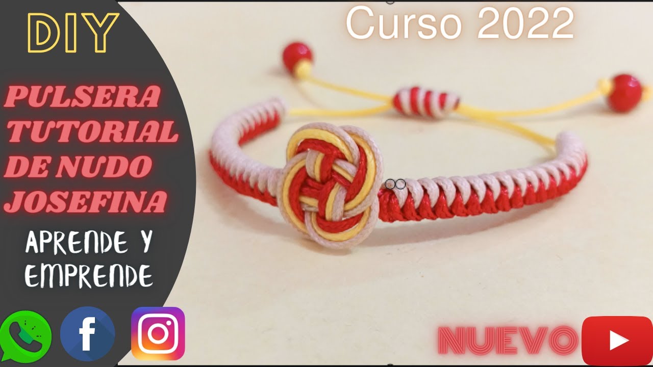 Como hacer pulsera de nudo josefina 💚/Celtic Knot Bracelet💚💛