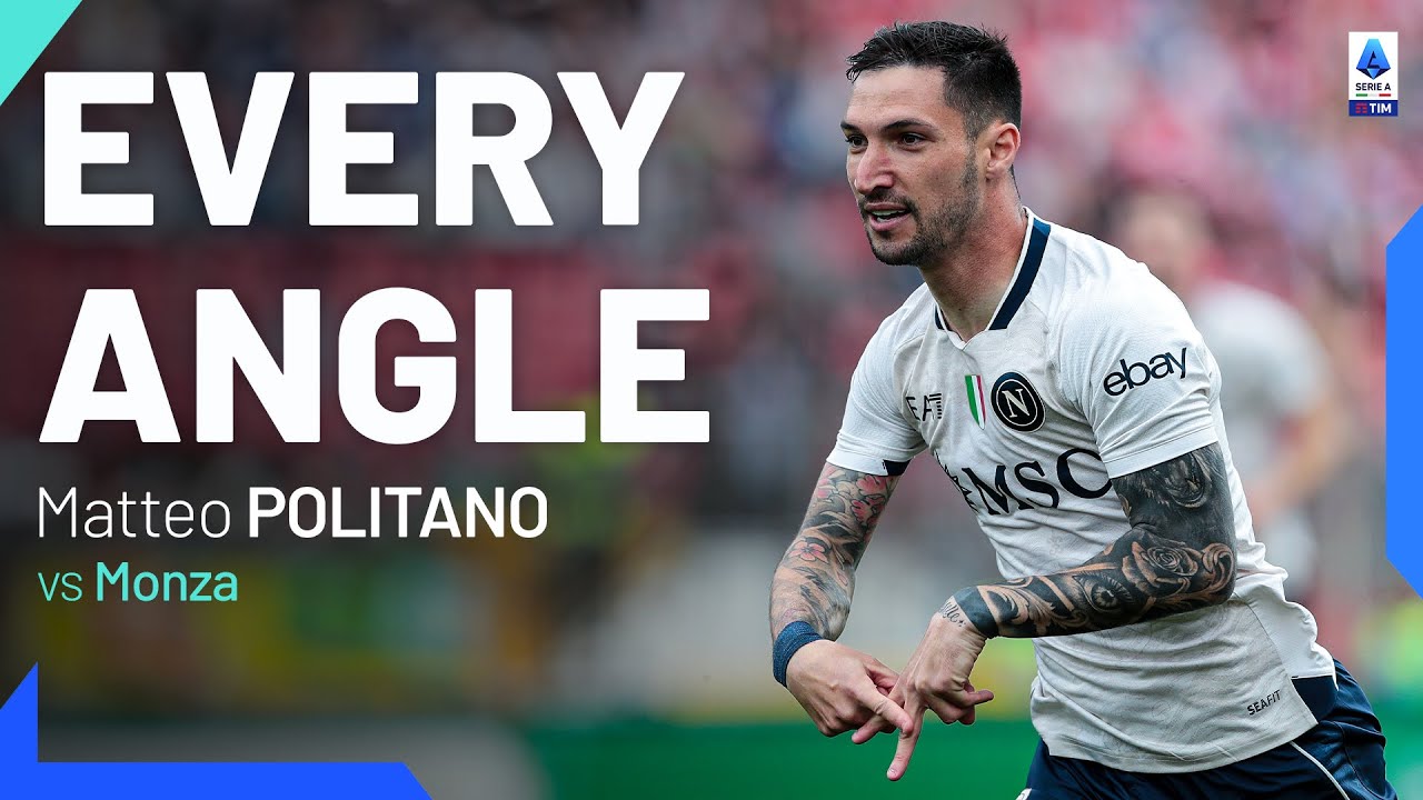 Politano&rsquo;s world class volley | Every Angle | Monza-Napoli | Serie A 2023/24