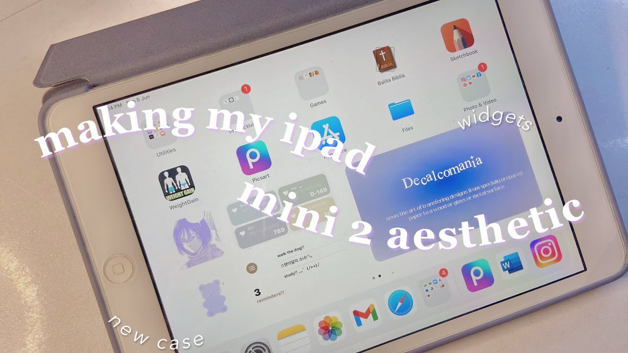 making my ipad mini aesthetic 🌸 ipad mini 2 + new case