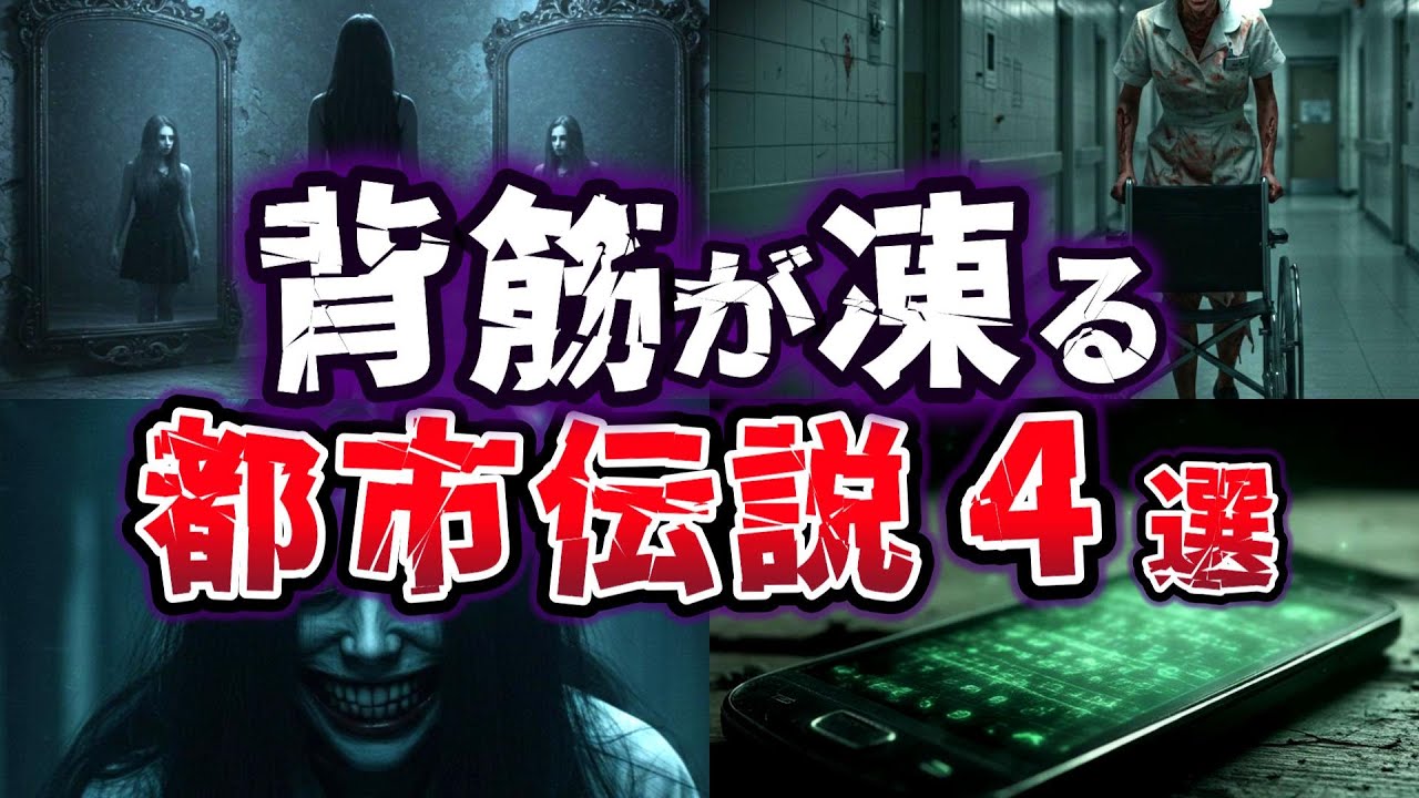 【ゆっくり解説】 誰もが一度は聞いた 絶対に出会ってはいけない!! 恐怖の都市伝説４選