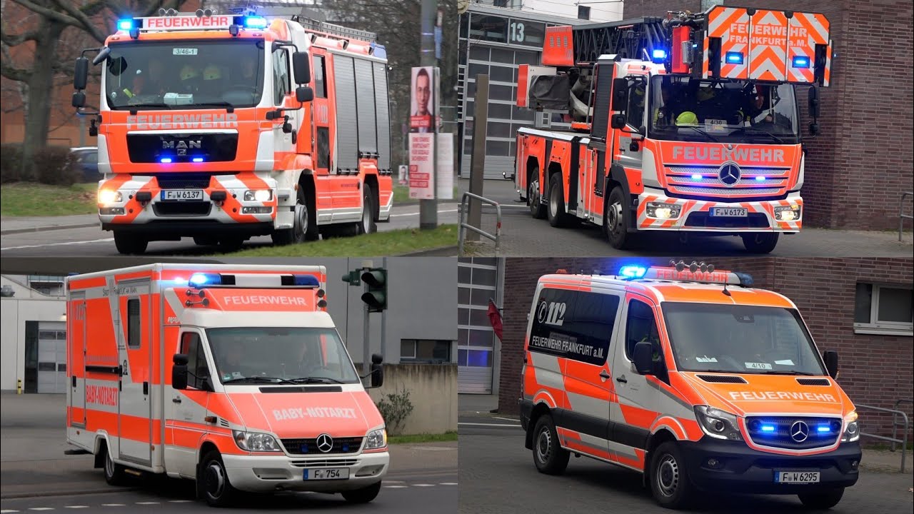 [HLF dringend auf die Wache, RTW als NEF uvm.] Frankfurts Feuerwachen 3 und 4 am Tag des Notrufs