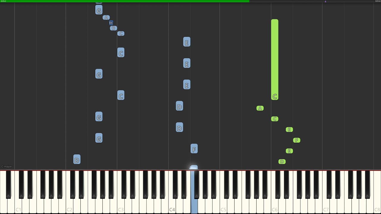 Wario Land 2 - The Journey Home (Synthesia Tutorial)