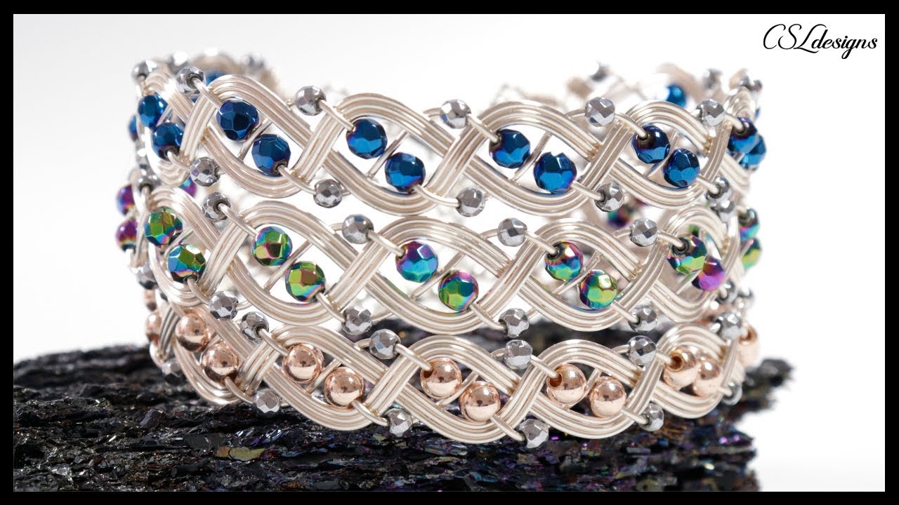Regal braided wirework bracelet