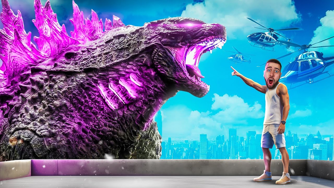 CHASSER Le NOUVEAU GODZILLA AVEC MA FAMILLE sur GTA RP…