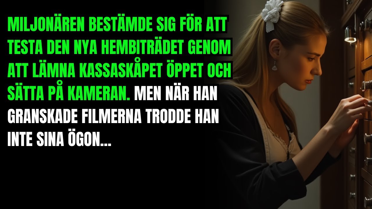 Miljon&auml;ren l&auml;mnade kassask&aring;pet &ouml;ppet f&ouml;r att testa hembitr&auml;det &ndash; vad kameran f&aring;ngade chockade honom