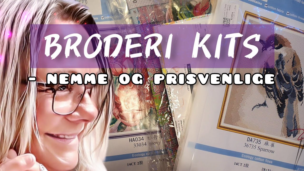 NYE SKØNNE BRODERI KITS fra 