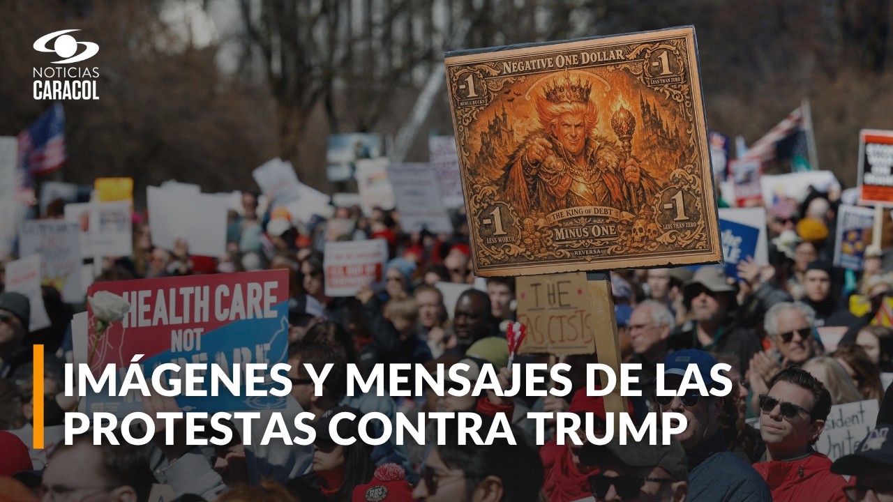 Multitudinaria protesta contra Donald Trump en Estados Unidos: rechazos contra ICE e Israel