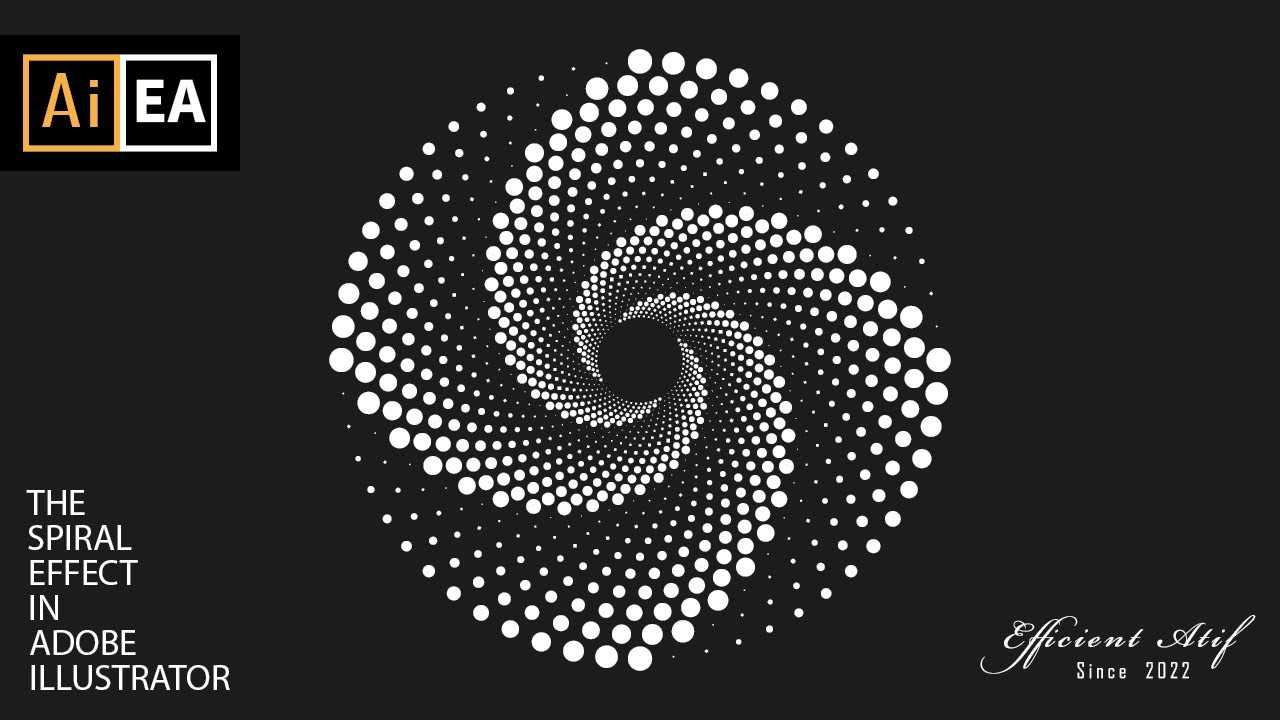 How to make doted spiral in adobe illustrator | illustrator distort & transform | Adobe Illustrator