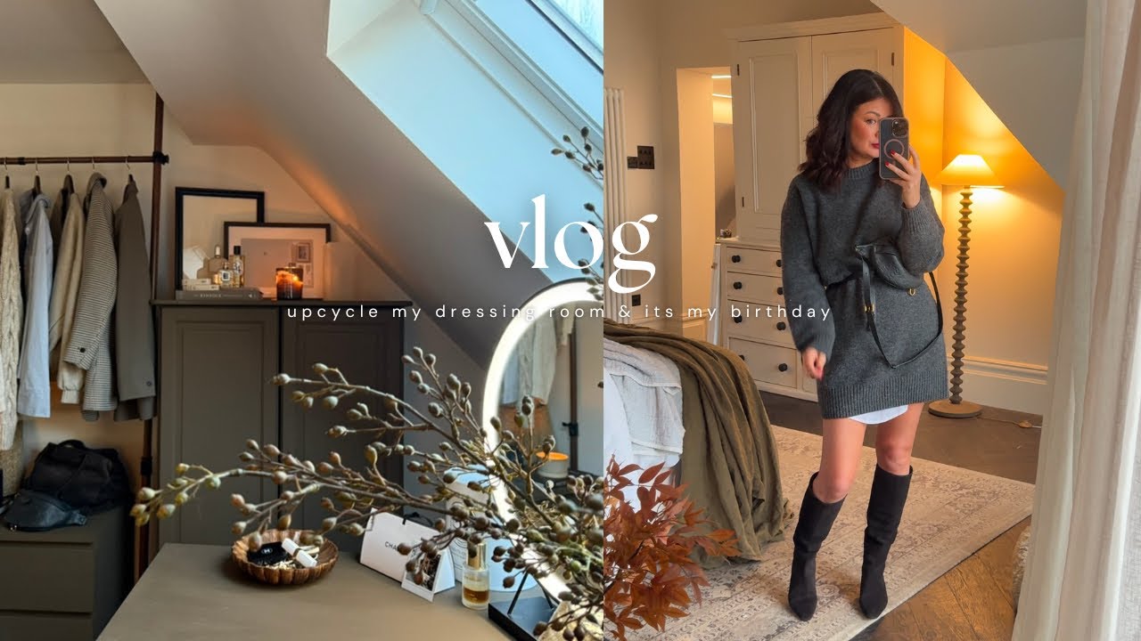 VLOG : Dressing room upcycle | Homesense visit | It’s my birthday