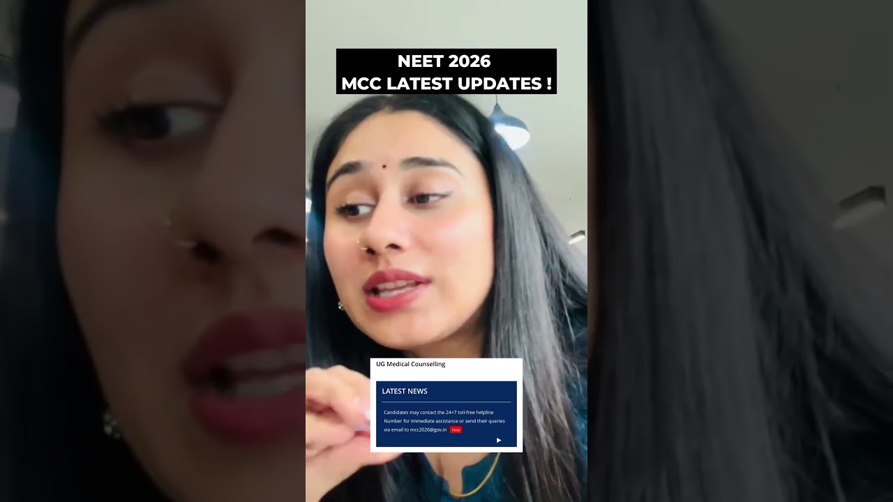 NEET 2026 COUNSELIING : MCC Latest updates ! Be Alert students !
