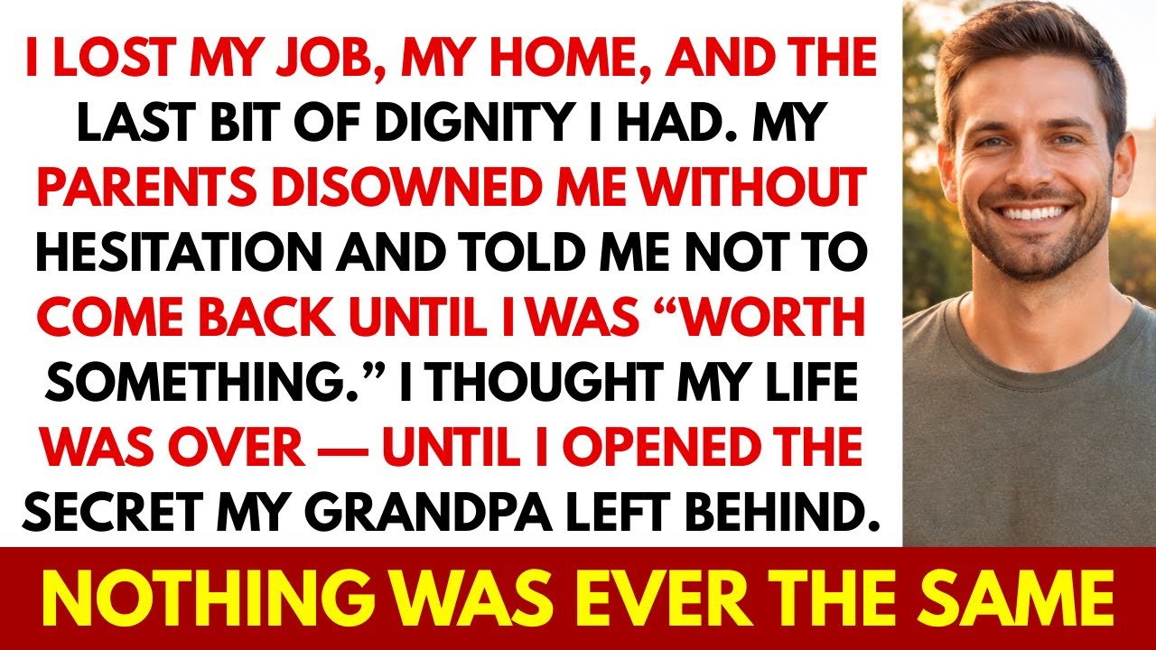 My Parents Disowned Me When I Lost Everything — Then My Grandpa’s Secret Changed My Entire Life