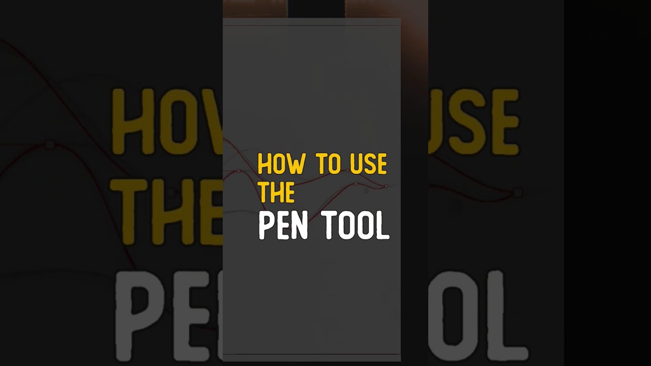 How to Use the Pen Tool Like a Pro in Illustrator in 1 Minute #adobeillustrator