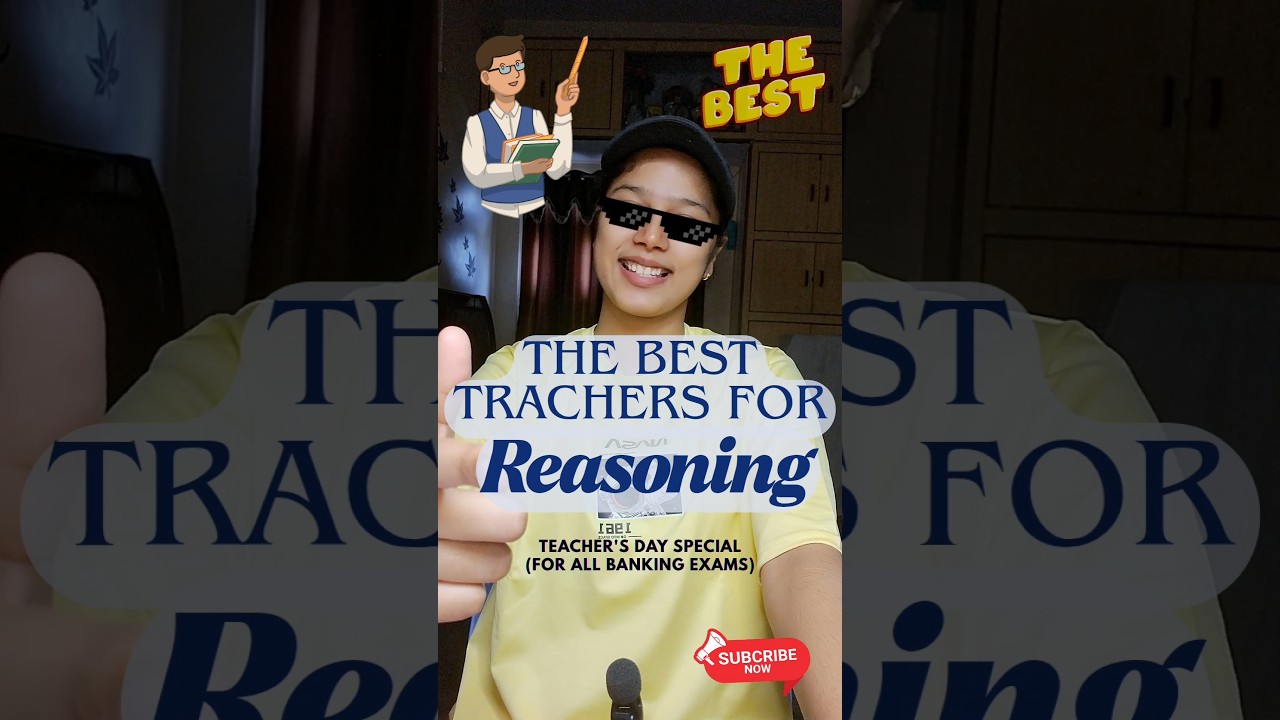 Best Reasoning Teachers for Banking Exams💪 | #reasoning #bestteacher #teacherdayspecial #shorts