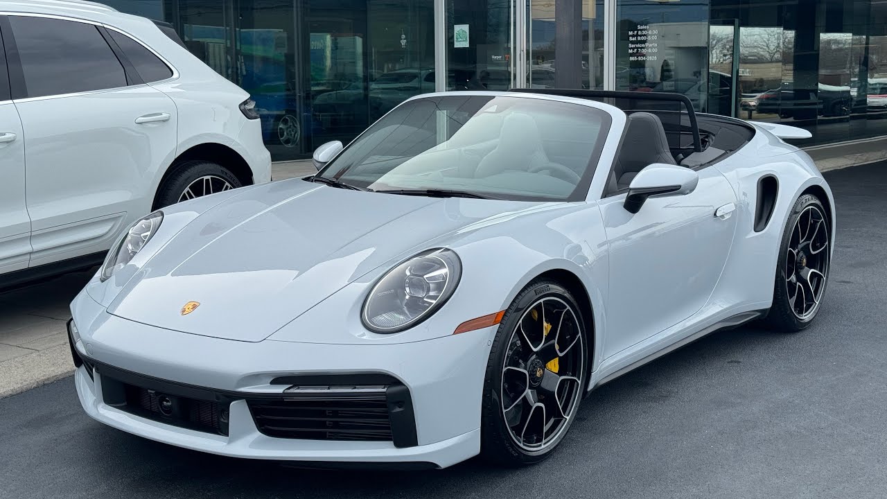 New 2024 Porsche 911 Turbo S cabriolet in Ice Grey Metallic