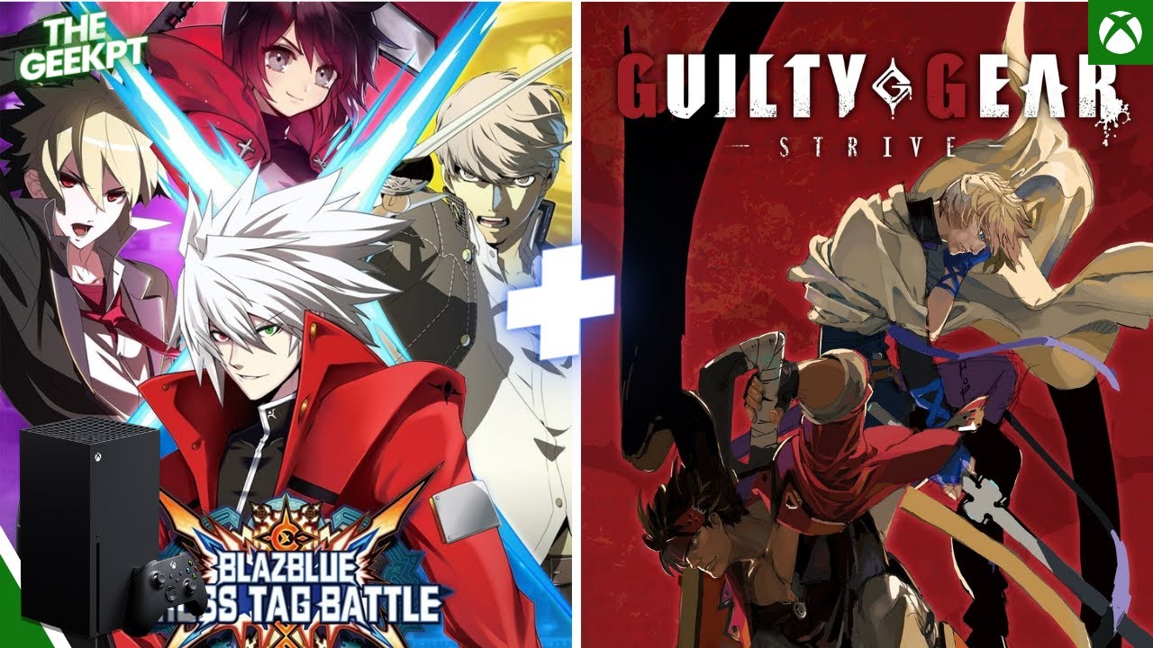 Jogando  Guilty gear strive e  blazblue cross  no Xbox Series X