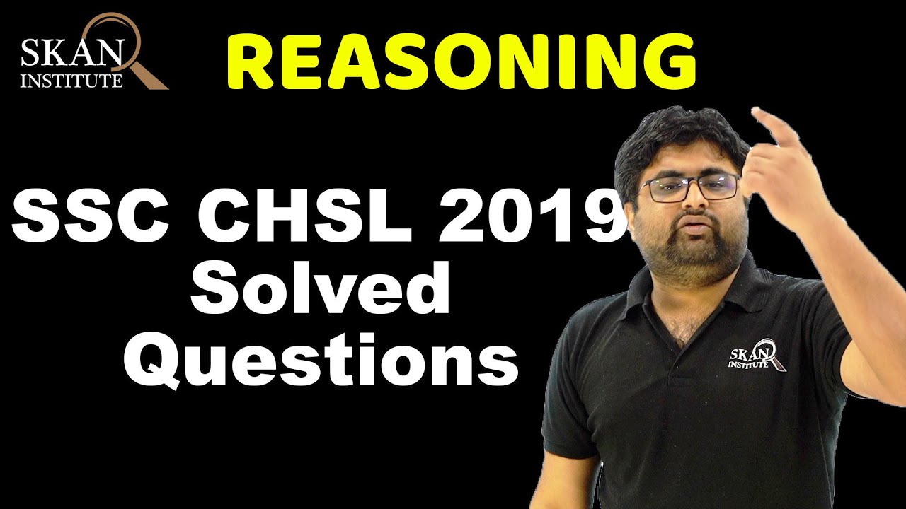 SSC CHSL 2019 Reasoning Question paper solved | SSC CHSL 2019 Reasoning Answers/Solutions