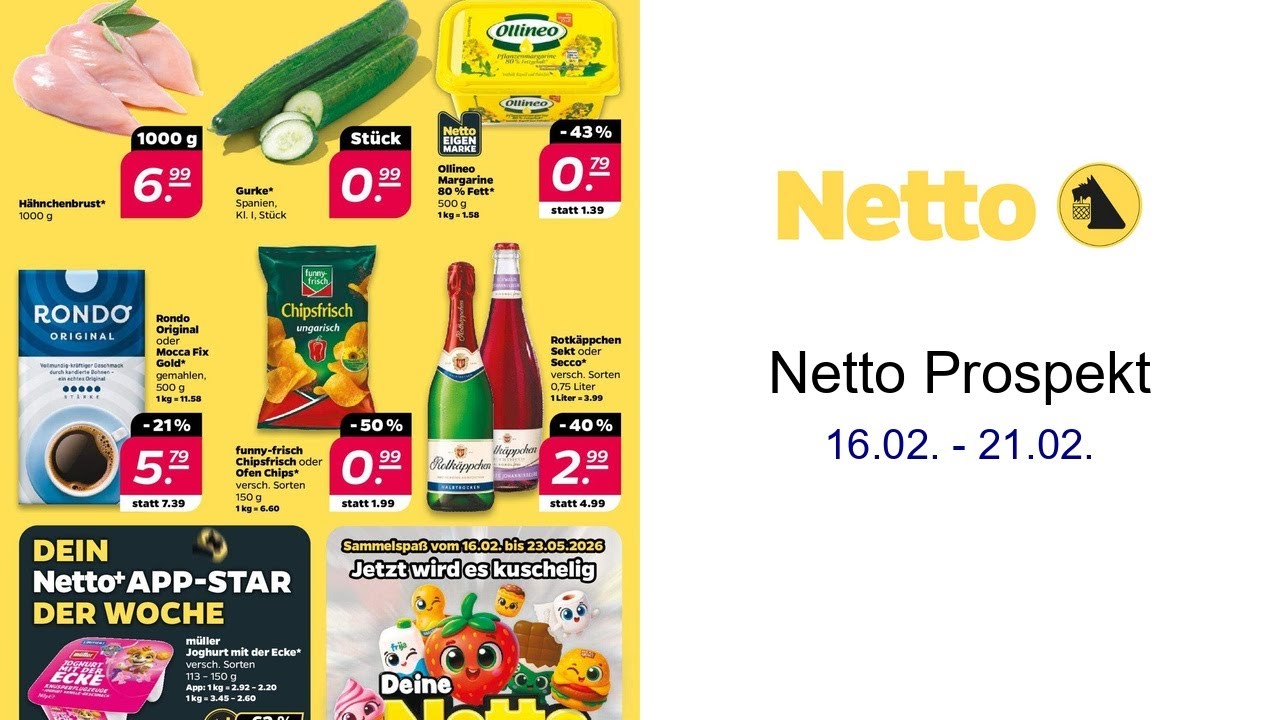 Netto Prospekt   16.02. - 21.02.