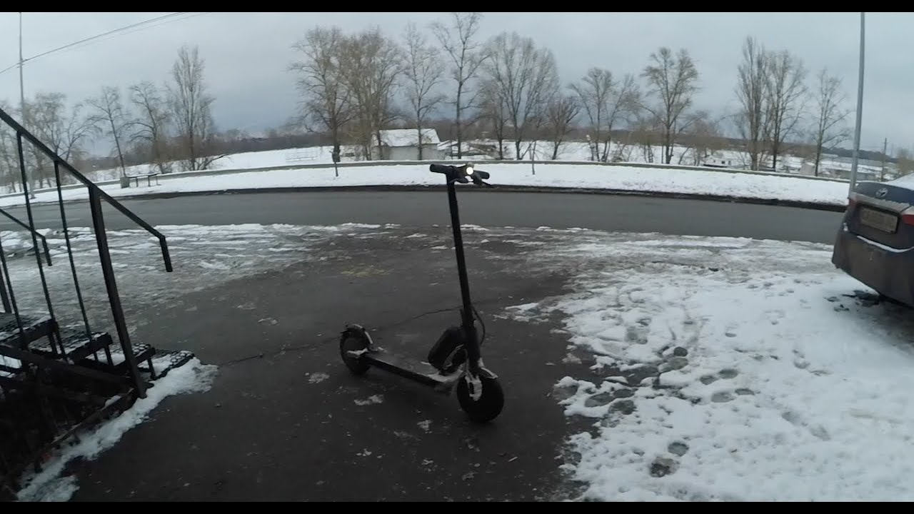 Mijia M365 AWD  winter riding