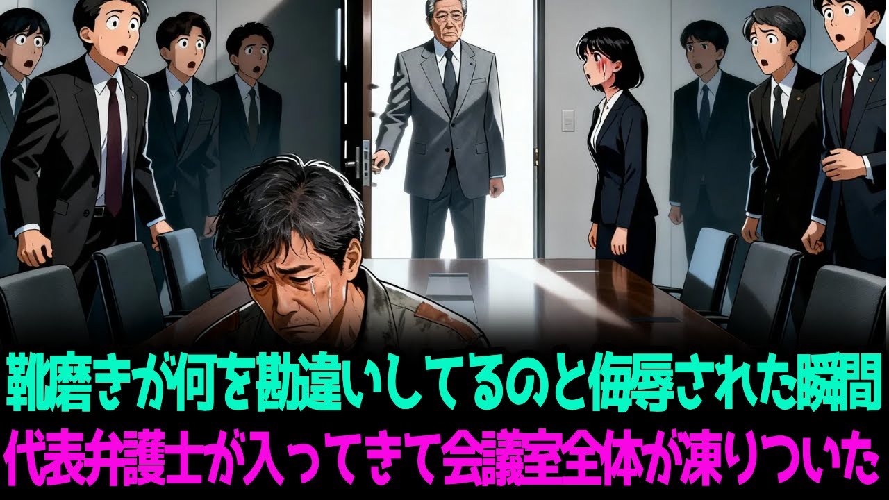 靴磨きが何を勘違いしてるのと侮辱された瞬間代表弁護士が入ってきて会議室全体が凍りついた