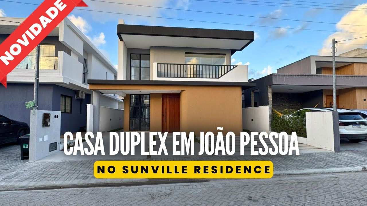🟢POR DENTRO DA CASA DUPLEX + PROCURADA NO SUNVILLE RESIDENCE, JOÃO PESSOA PB 4 SUITES R$1.350.000,00