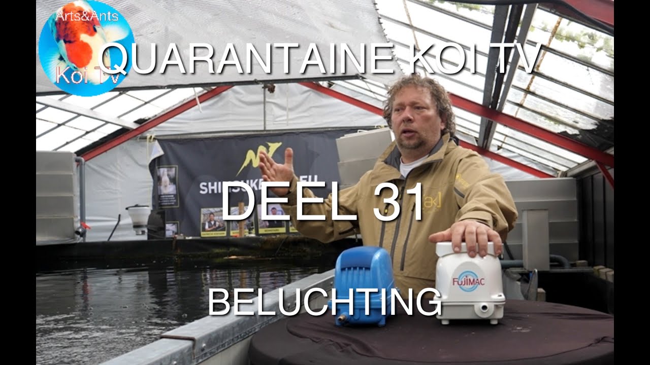 QUARANTAINE KOI TV DEEL 31 | LUCHTPOMP TEST XXL TANK
